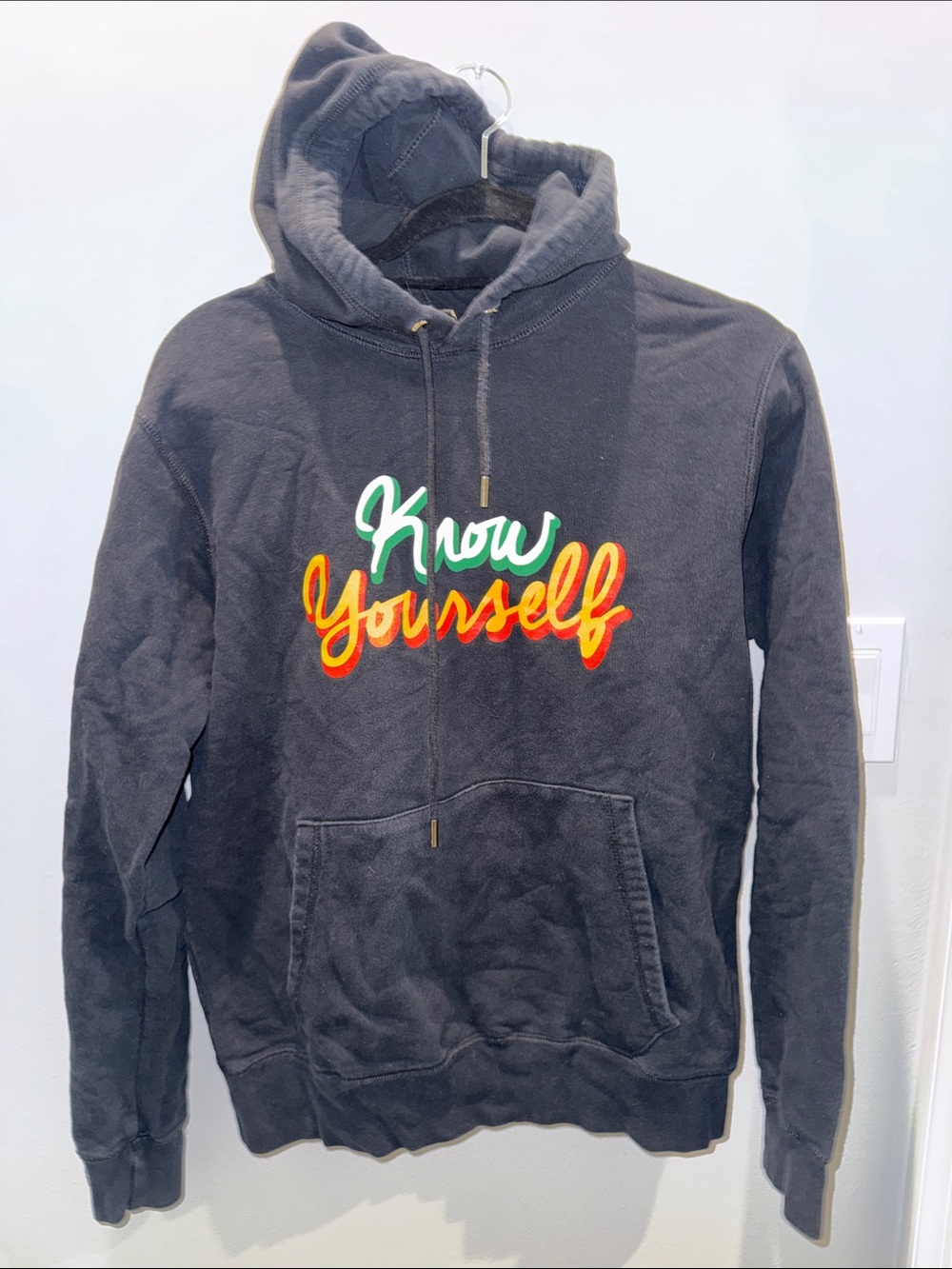 OVO Black Hoodie with Multicolor "Know Yourself" Script